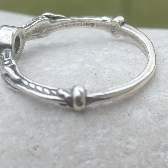 Celtic Dragon Ring .925 Sterling Silver w/ genuine citrine sz 9 medieval dragon - Picture 6 of 16